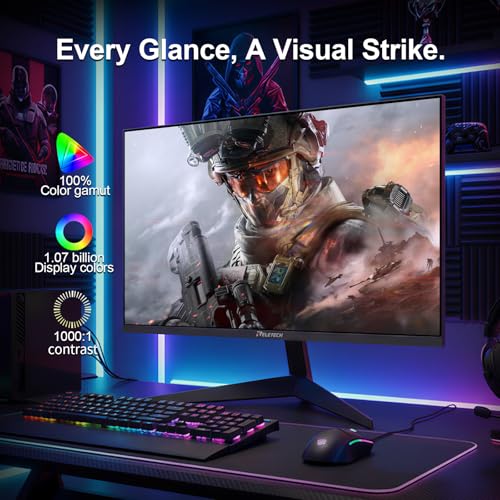Image of 24.5 Inch 400Hz Gaming Monitor, FHD 1080P Computer Monitor,1MS Fast lPS,FreeSync Compatible, HDR Supports 100% sRGB 2*DisplayPort & 2*HDMI, VESA75*75mm (GT25 Sniper)