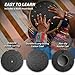 Steel Tongue Drum, 13 Inch 15 Notes Tongue Drums, C Major Drum Percussion Instruments, Handpan Drums with Music Book, Drum Mallets and Carry Bag (Black)
