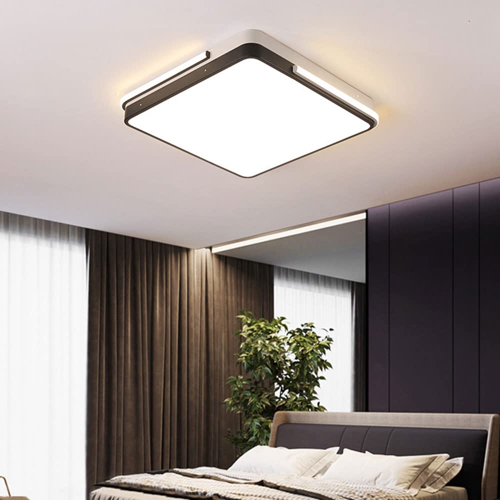 Panel De Luz LED Cuadrado De Panel Plano, Diseño De Emisión Lateral, 40W 3600LM, Lámpara De Techo De Luz Blanca Fría 6000k, Accesorios De Iluminación De Montaje Empotrado De Metal