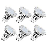 Ustellar GU10 LED Bulbs, 3.5W (50W Equivalent), 350lm, 3000K Warm White, 120° Beam Angle, Spotlight MR16 LED Light Bulbs, Recessed Lighting, downlight, 6 Pack