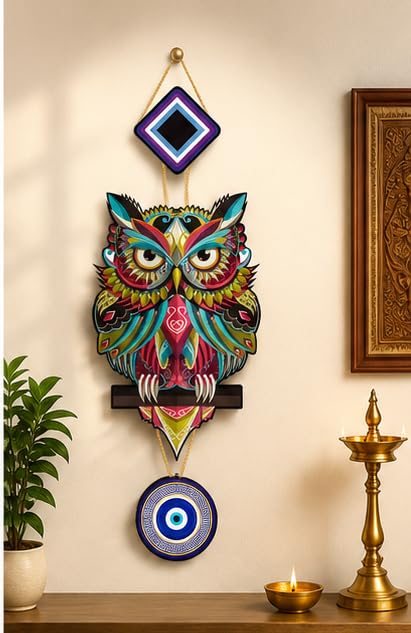 Image of Motivational Quote Wall Hanging for Home Decor | What You Think You Become, What You Feel You Attract, What You Imagine You Create MDF Wooden Wall Art | Office, Living Room & Meditation Decor (WH-18)
