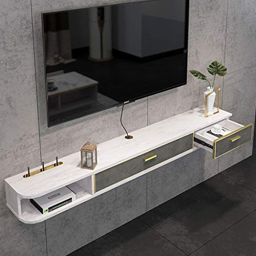 Estante Gabinete de TV de pared Moderno Soporte de TV flotante Consola Muebles Muebles Soportes de TV Tablero de TV Consola de medios Consola de medios Centro de entretenimiento for reproductores de B