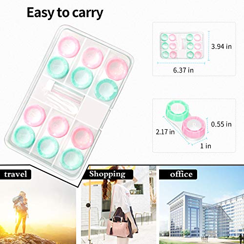 image for SONGSU Contact Lens Case, Sight Savers with Box Container Soak Storage