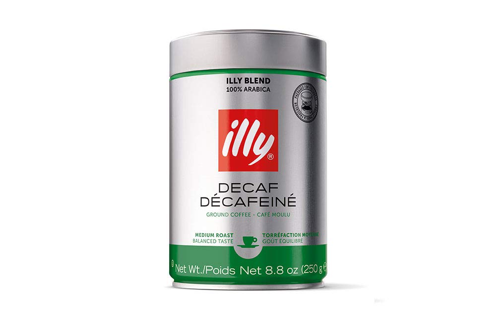 Illy Bezkofeinowa kawa mielona espresso 250 g (6 sztuk)