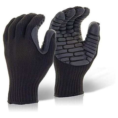 Beeswift Glovezilla Anti-Vibration Gloves Black Cover