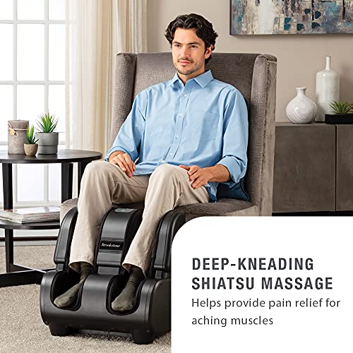 Brookstone Therasqueeze Foot, Calf Massager | Rolling Massage | 4 Massage Programs|Adjustable Tilt #TOP1