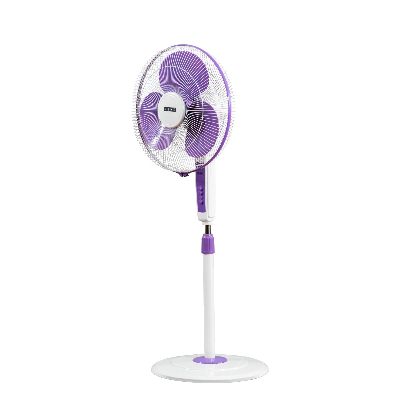 USHA Maxx Air 400MM Pedestal Fan (Purple & White)