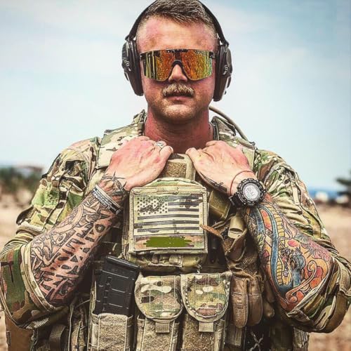 Image of Pit Viper Sunglasses I The Original I Wide Fit I Polarized Lens, Indestructible Frame I Turbo Adjustable for Perfect Fit I Micro Fiber Bag & Retainer Straps I Orange Lens, Black Frame