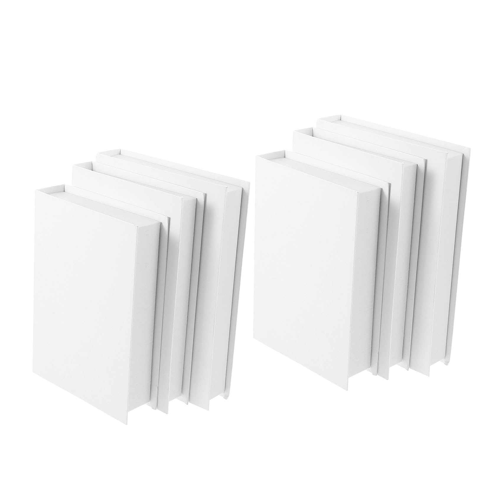 6 Pezzi Libri Finti da Decorazione Simulazione Copertina Rigida Senza Testo Accessori Decorativi Impilabili per Tavolo da Caffè Mensola Stile Country Chic per Esposizioni e