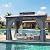 Breezestival 10'x12' Hardtop Gazebo Outdoor Permanent Gazebo with Double Polycarbonate Roof Canopy, Aluminum Frame Permanent Pavilion with Curtains and Netting for Patio,Garden,Lawns