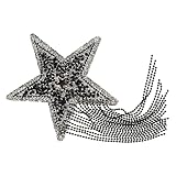 Gatuida Strass Stern Aufbügelflicken Glitzerndes Sternförmiges DIY Applikation Patch für Kleidung...