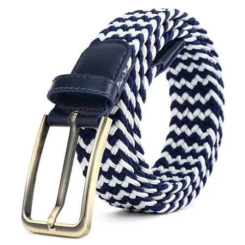 Ceinture en toile tressée extensible et élastique pour homme - Jeans et Shorts