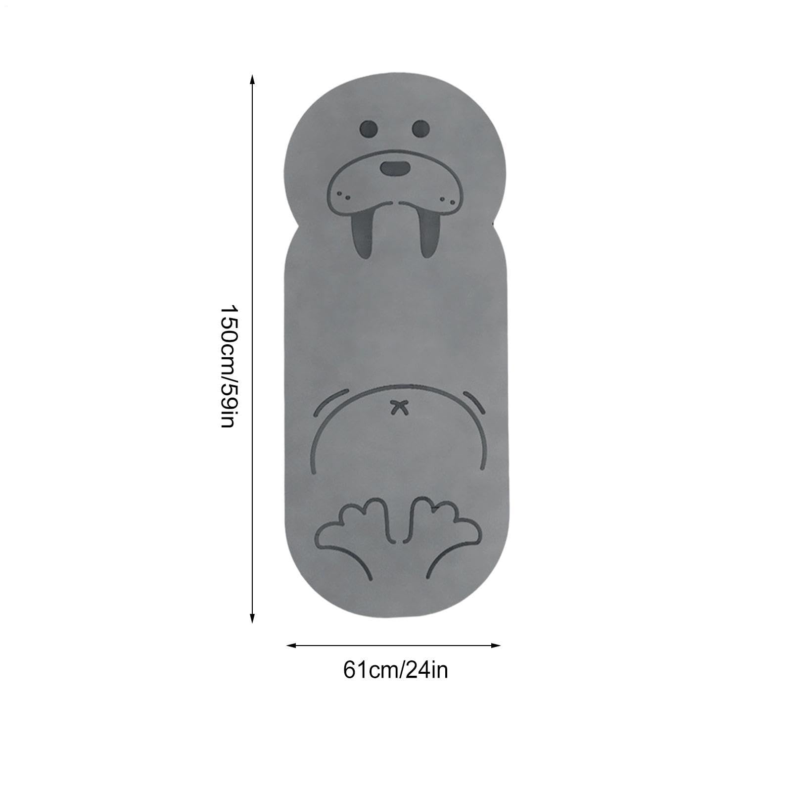 Bonita esterilla de yoga | Almohadilla de entrenamiento con dibujos animados de animales | Esterilla de yoga portátil | para fitness, hogar, salón, dormitorio, gimnasio, apartamento