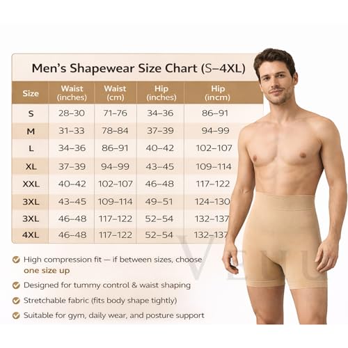 Image of Tummy Tucker Men Shapewear Compression Vest for Tummy Control - Seamless Slimming Body Shaper for Men, Waist Trainer Compression Undershirt for Gym, Office