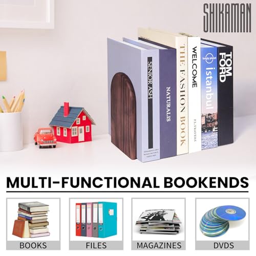 Image of Book Ends,Bookends Wood Book Ends Universal Economy Bookend (16, Large)