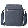 Troop London TRP0211 Classic Canvas Across Body Bag Khaki #3