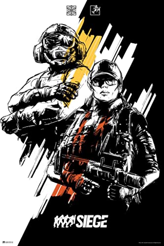 Laminated Rainbow Six Siege Merchandise Ash Jager Duo Character Video Game Video Gaming Gamer R6 Siege Tom Clancy Rainbow Six Seige Wall Art Poster Dry Erase Wall Art 12x18