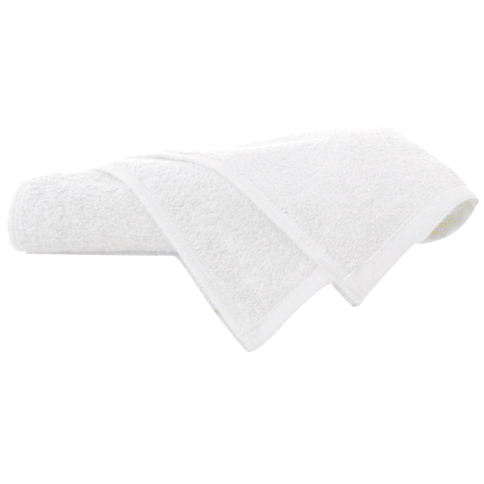 ForPro - Toallas multiusos de 100 % algodón, color blanco, extra suaves, multiusos, para salón, spa, hotel y gimnasio, 16 pulgadas de ancho x 27 pulgadas de largo, 12 unidades