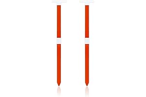 2-Pack Orange Fiberglass Rod Stakes for Yard Banners