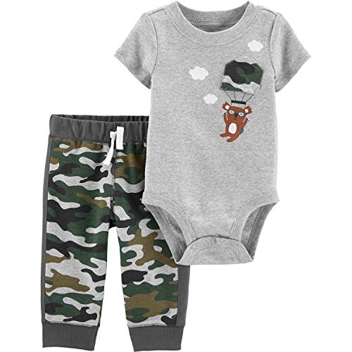 Vêtement bébé 12 mois Carter's avec pantalon et body imprimé Camo Koala pour garçon