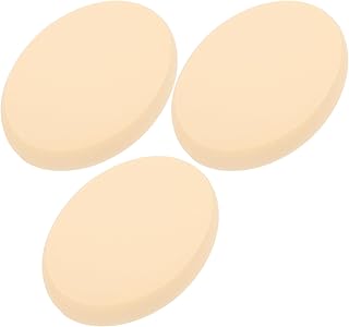 3pcs Oval Cosmetic Powder Puff Set, Soft Supp...