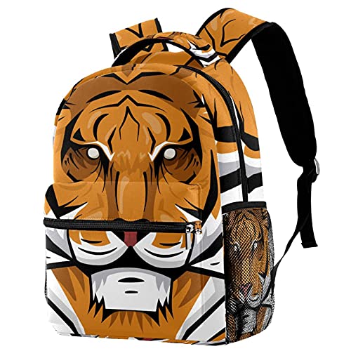 Sac à dos léopard pour écolier : grand cartable léger multicolore filles et garçons