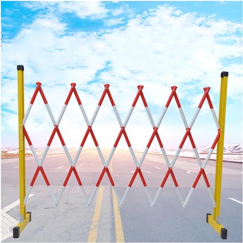 Barrière de circulation rétractable extensible et porte de barricade pliante à ciseaux