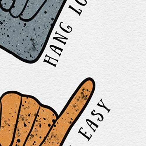 Tiny Human Print Co. Little Surfer Set Of 4 (11X14) Wall Art Prints | Surf, Shaka Hands Inspiration Quotes, Stay Wild Ocean Child, And Graffiti Surfboards Wall Art | Surf Theme Baby Nursery Room, Child's Bedroom, Or Playroom #TOP4