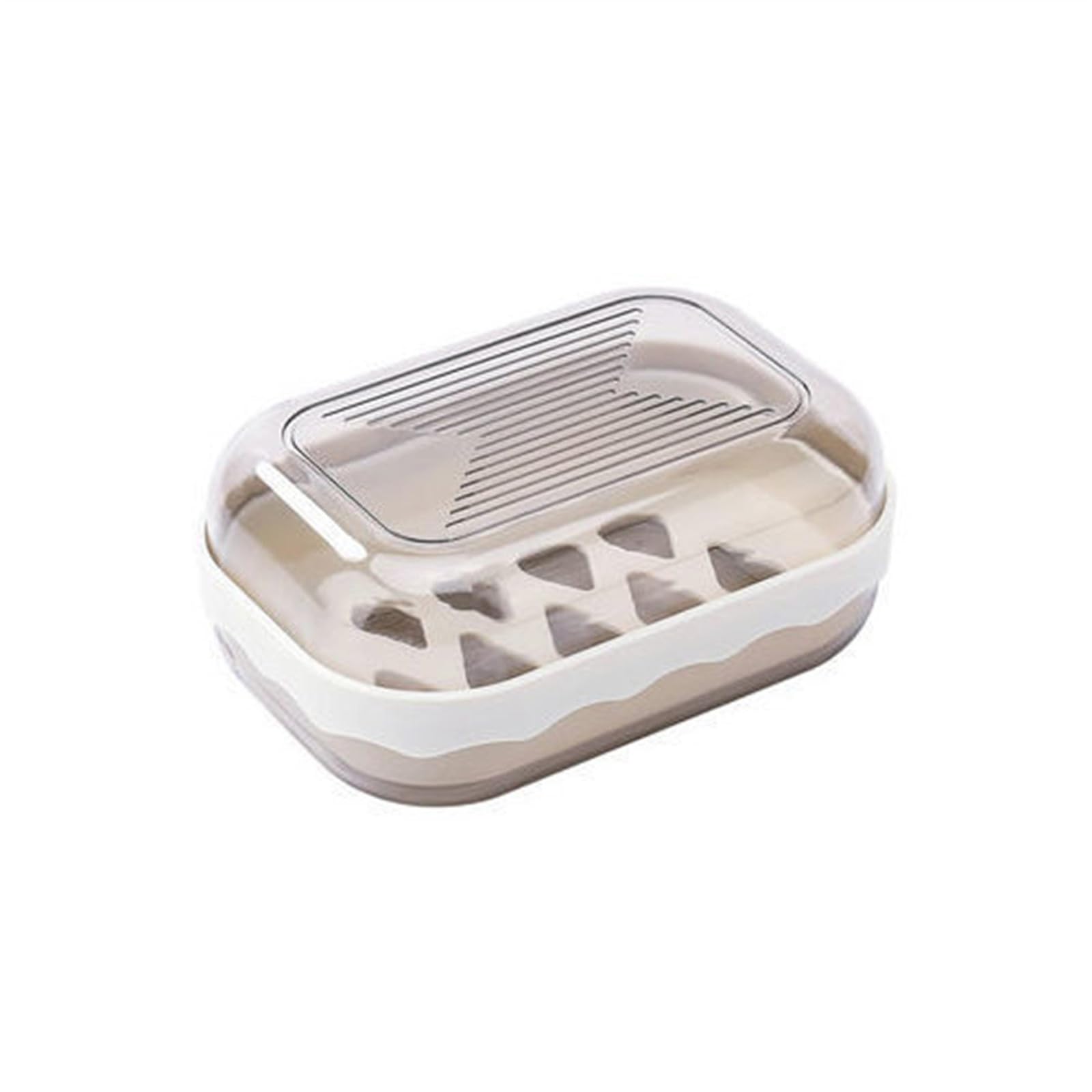 Carotoe Grey Compact Soap Detachable Drainage Tray For Camping & Backpacking Soap