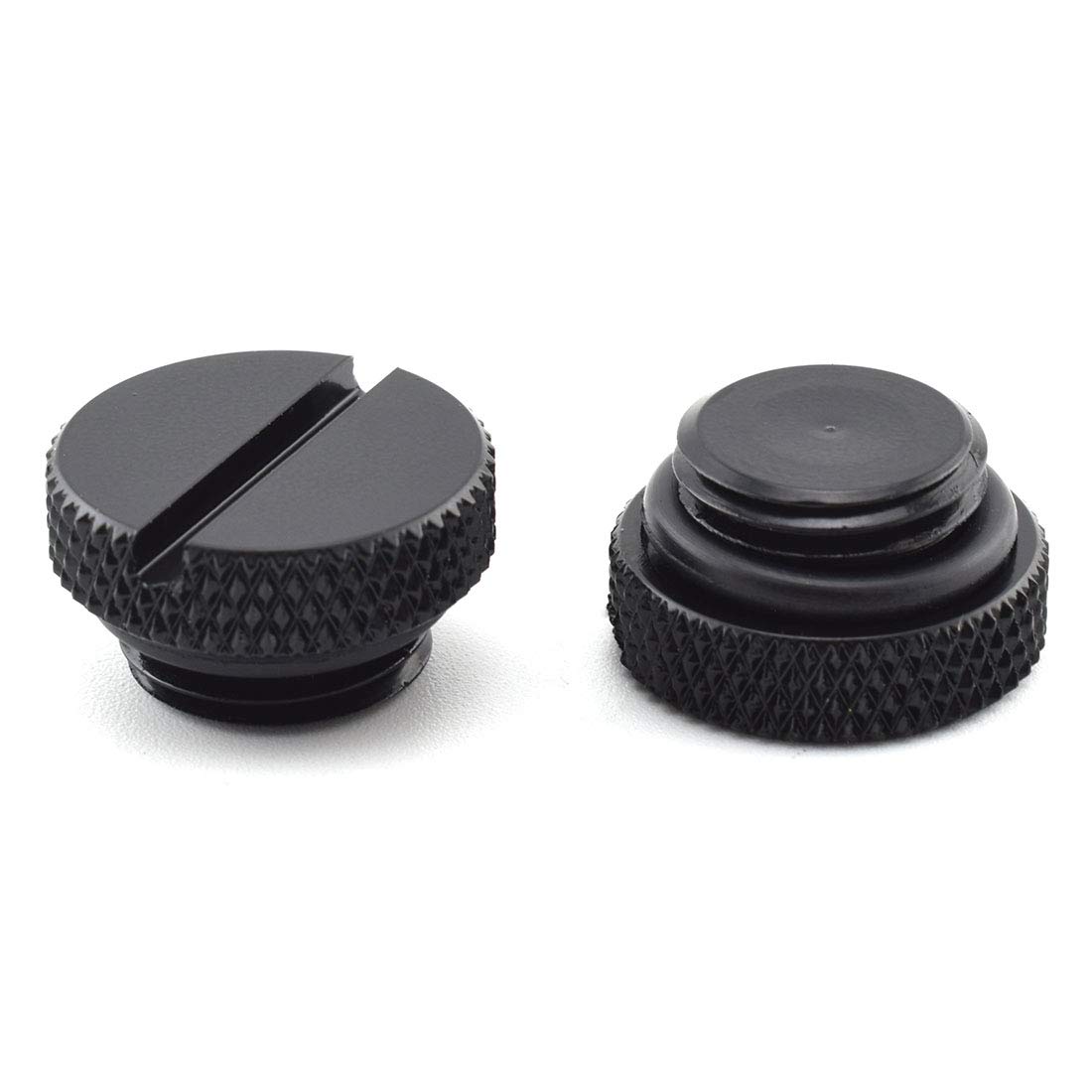 Paquete de 6 conectores G1/4 con junta tórica para sistemas de refrigeración por agua de PC, color negro 2