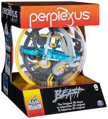 Spin Master Games - Perplexus Beast 3D-Kugellabyrinth mit 100 Hindernissen, Geduldsspiel für Kinder ab 9 Jahren und Erwachsene