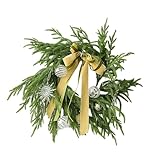 Luoyiyuan ベルベット リボン リース ペンダント ハンドメイド ガーランド ペンダント クリスマスツリー用 季節のホームデコレーション パーティー用品 クリスマスオーナメント