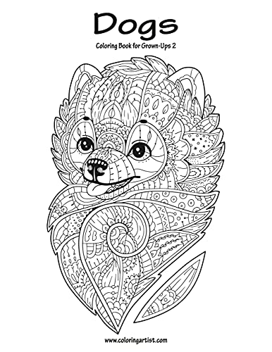 Dogs Coloring Book for Grown-Ups 2