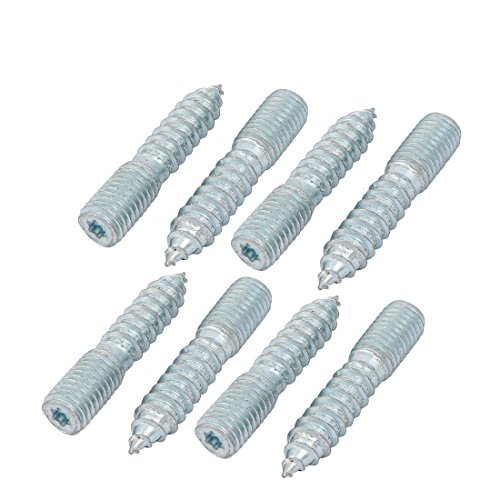 Aexit M10x50mm Carbon Home Hardware Steel Zinc Plated Torx Head Self-Tapping Hanger Bolt 8pcs Model:70as348qo250