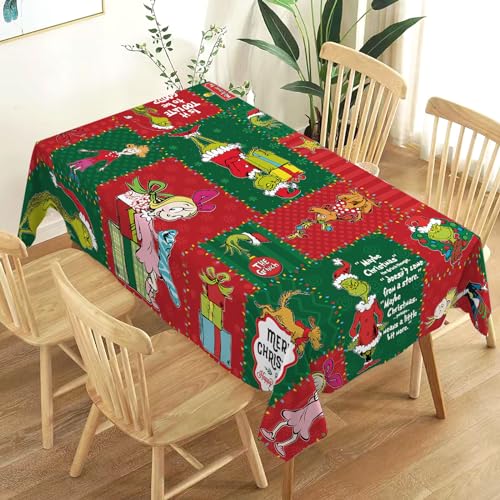 Heyfary Frohe Weihnachten Tischdecke Grinchmas Whoville Xmas Winter...