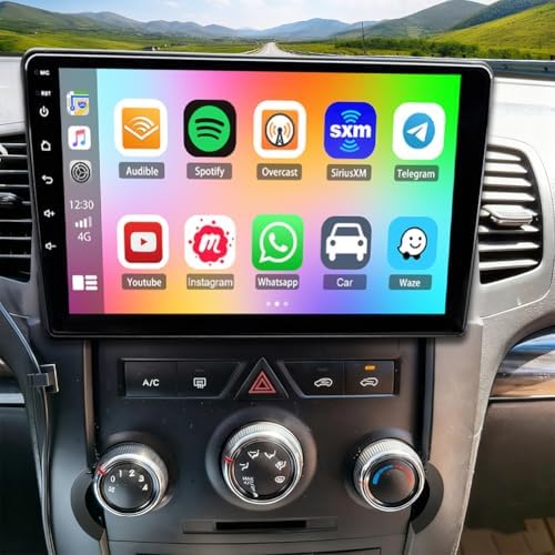 10.1" Double Din Car Stereo Radio for Kia Sorento 2011-2015,with CarPlay & Android Auto,HD Touchscreen Double Din Radio with Bluetooth,GPS Navigation,Car Audio Receivers,Backup Camera,Mirror Link,FM