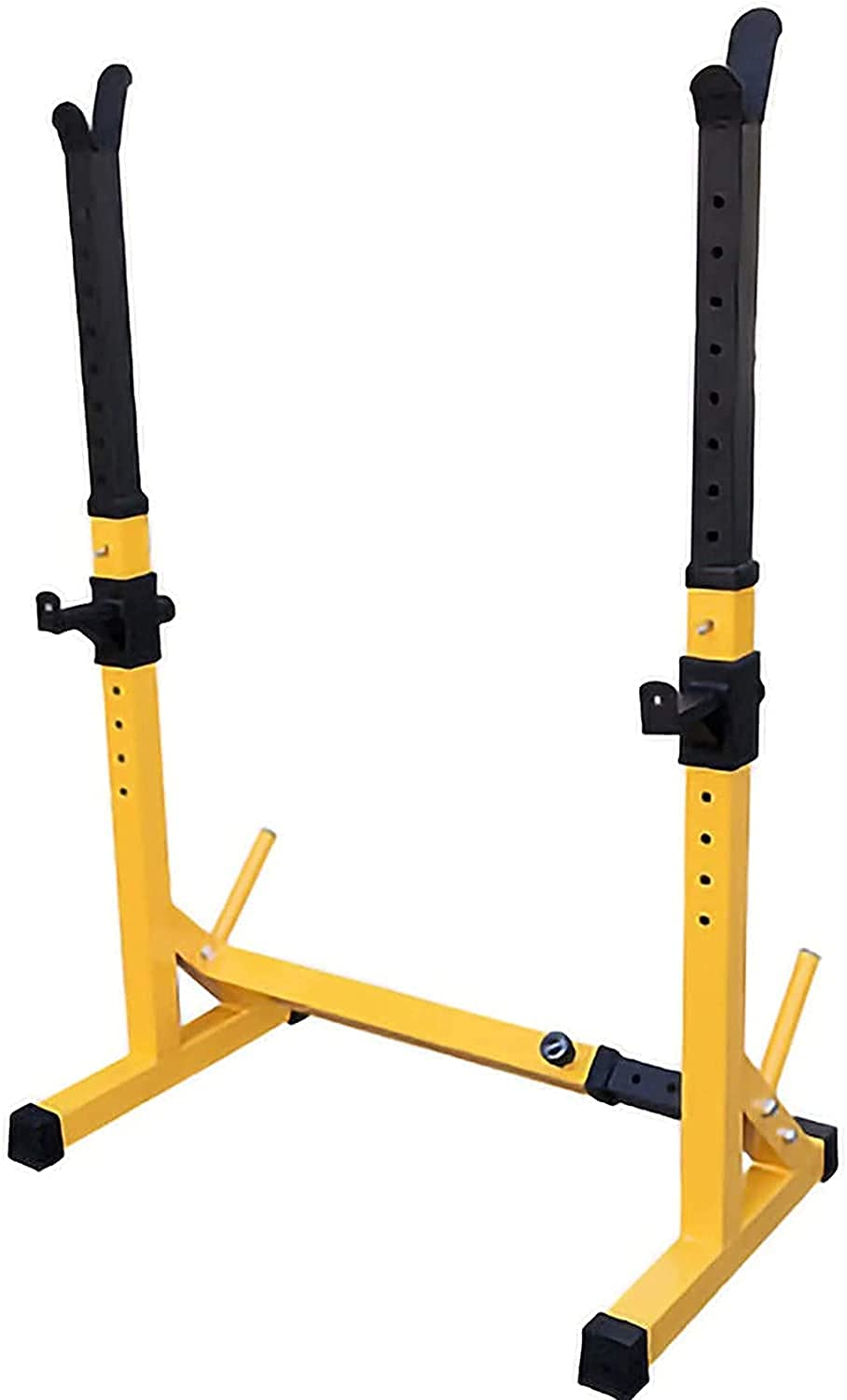 OTQEFTN Adjustable Squat Weight Lifting Bench Rack Barbell Rack Squat Rack Bench Fitness Press Barbell Pull Up Bar Squat Rack Max Load 200 Kg