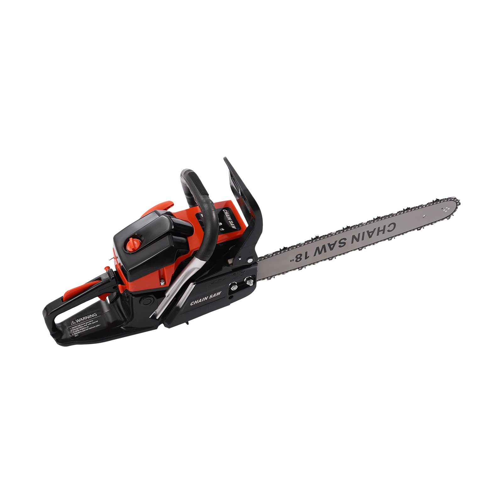 18 Inch Chainsaw, 58 CC Power Chain Saws Gas Powered 2 Stroke Handed Petrol Chainsaw for Cutting Wood Gas Chainsaws for Tree Trimming Craftsman Chainsaw for Farm Home (18 Inch-58 CC)