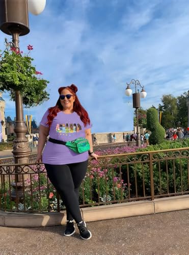 Image of NANYUAYA Plus Size Magic Shirts for Women Castle Kingdom Graphic Magical T Shirt Cute Holiday Princess Tee Vacation Tops