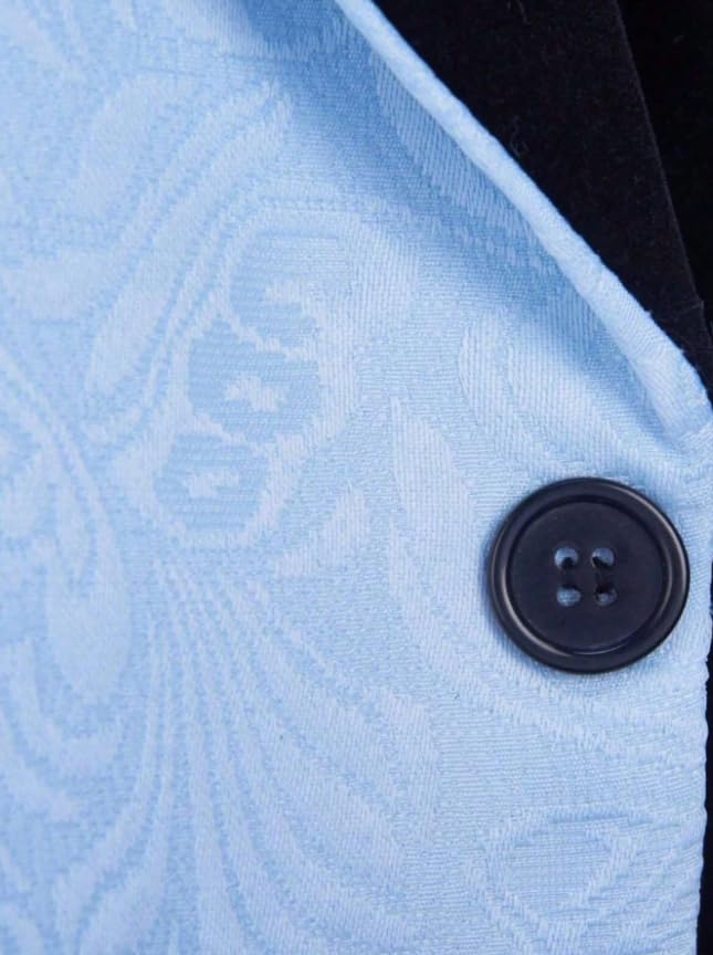 ORBITRAY Men's Jacquard Suit Vest Business Formal Party Dress Waistcoat Vest with 2 Pockets for Suit or Tuxedo Slim Fit4