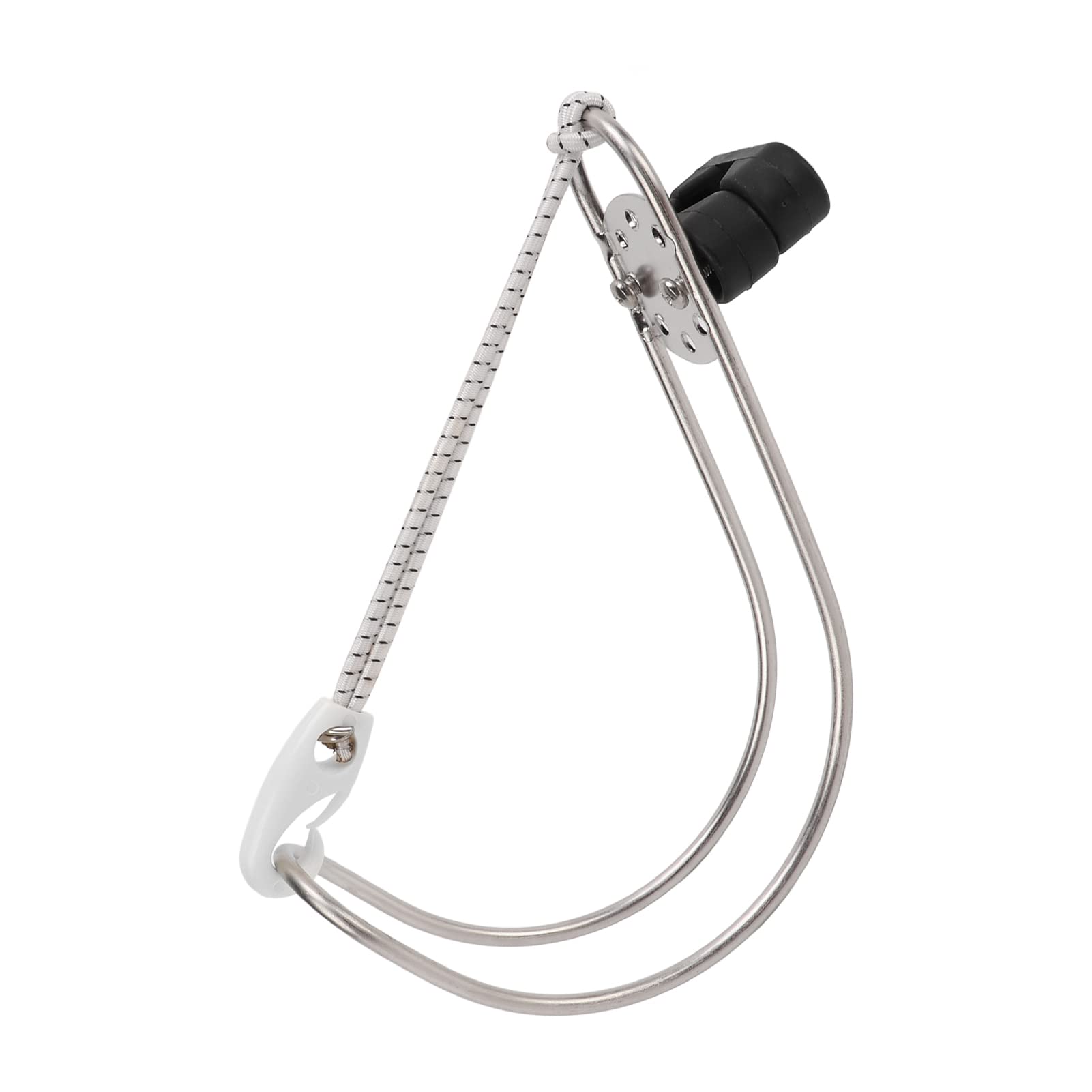 Aramox Soporte de Herradura para Aro Salvavidas, Soporte de Aro Salvavidas de Acero Inoxidable, Cualquier Ajuste de ángulo, Pulido Facial, Soporte de Anillo de Vida Metálico, Accesorios para Barcos, H
