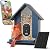 Smart Metal Bird Feeder with Camera, 2.5K UHD AI Identification, Wireless Solar Powered Outdoor for Garden Birding, Real-time Videos& Pictures, Premium Present