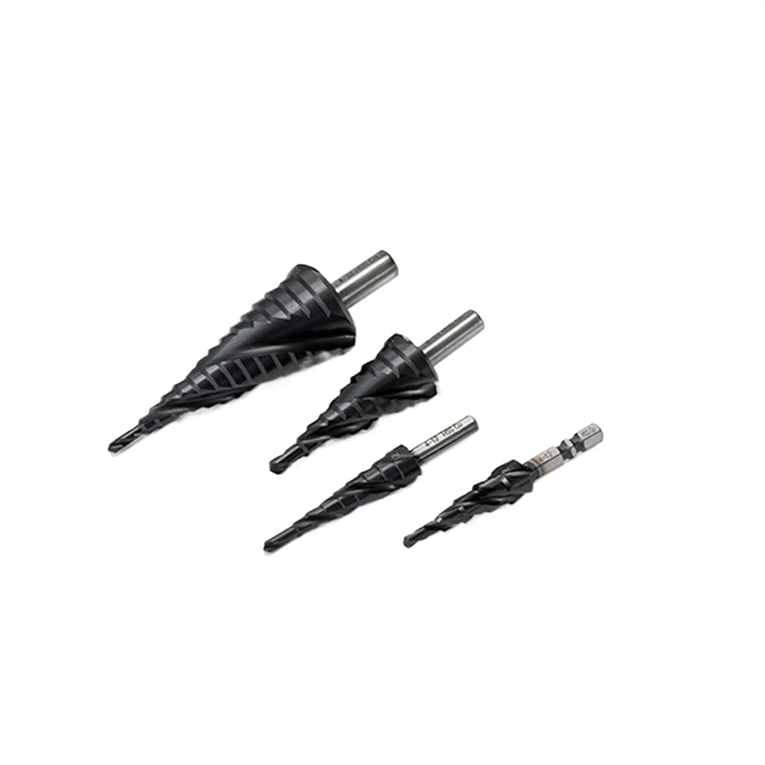 Step Drill Bit 3 Spiral Flutes 1Pcs(4-12mm Shank 1(M2))