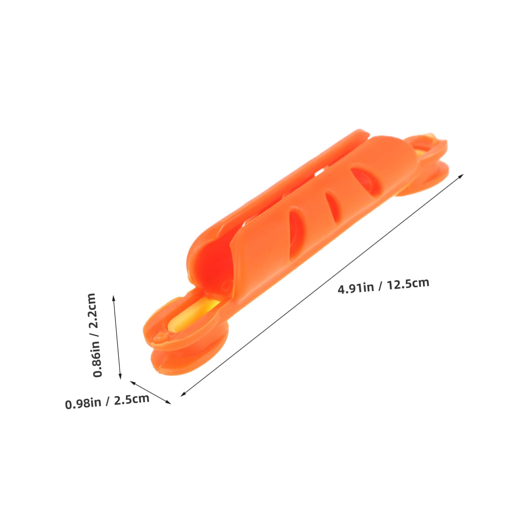 KESYOO Fishing Rod Wire-Rap Board Swivels Winding Gripper Line Hanging Cords Lures Handle Retractable Reel Hook Organizer Buoy Ocean Spoolers Marine Clear Drift Rope Plate Orange Plastic