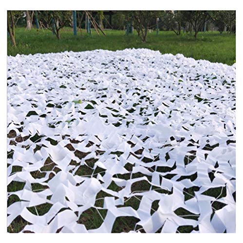 Filet de camouflage blanc 3x5m wangk pour ombrage de jardin et camping