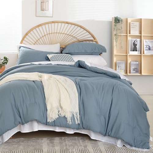 Image of weigelia Queen Comforter Set with Sheets - 7 Pieces Bed in a Bag Queen