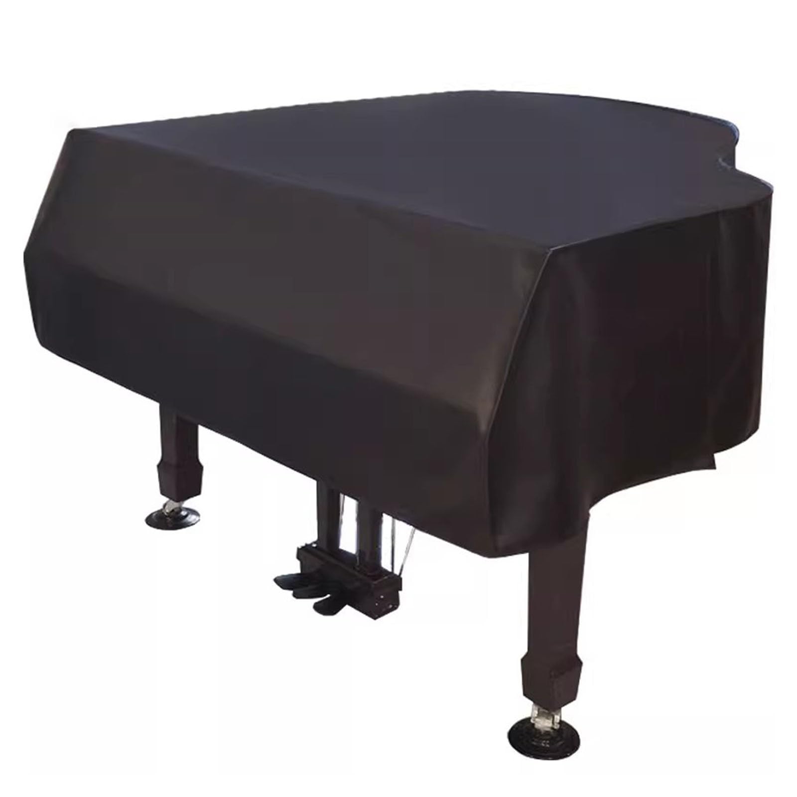 Copertura per pianoforte a coda in pelle impermeabile, design a triangolo, resistente all'umidità e alla polvere, si adatta alla maggior parte dei pianoforti a coda (A 180 cm) Protezione premium.