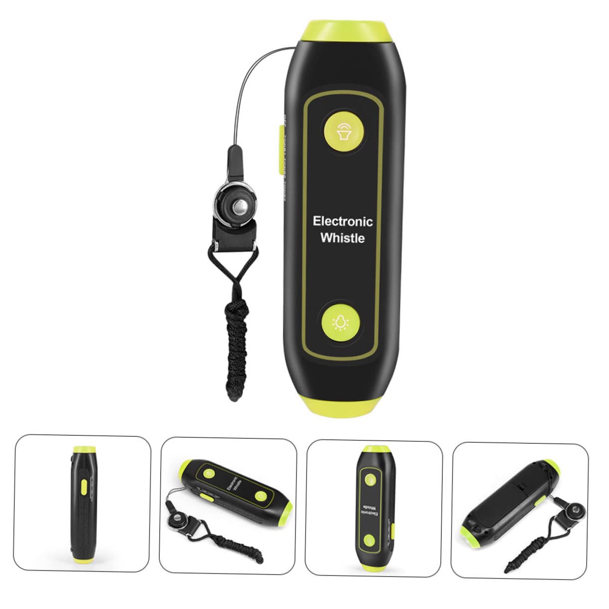 WOONEKY fischio elettronico Torcia Multifunzione Torcia elettrica SOS fischio dell'allenatore fischio di pallavolo Fischietto elettronico per Allenatori fischio per Gli Allenatori ABS