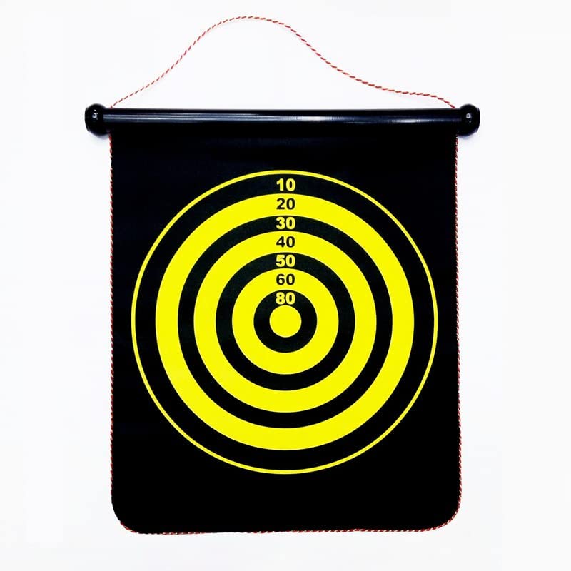 Morex 12 Inch Magnetic Dart Board Game for Kids β Double-Sided Foldable Dart Board Toy for Children with 4 Free Magnetic Darts Included, Safe Indoor & Outdoor Play Set for Boys and Girls 3