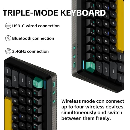 Clavier mécanique sans fil NuPhy Halo65 V2 65% Bluetooth noir et menthe - 4